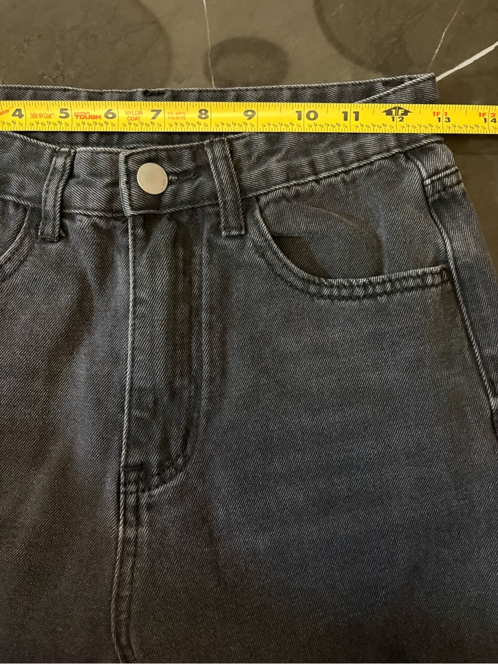 Cider Black High-Rise Wide-Leg Jeans Women’s XS | 90s,Baggy,Grunge,Whimsygoth, - Picture 7 of 11